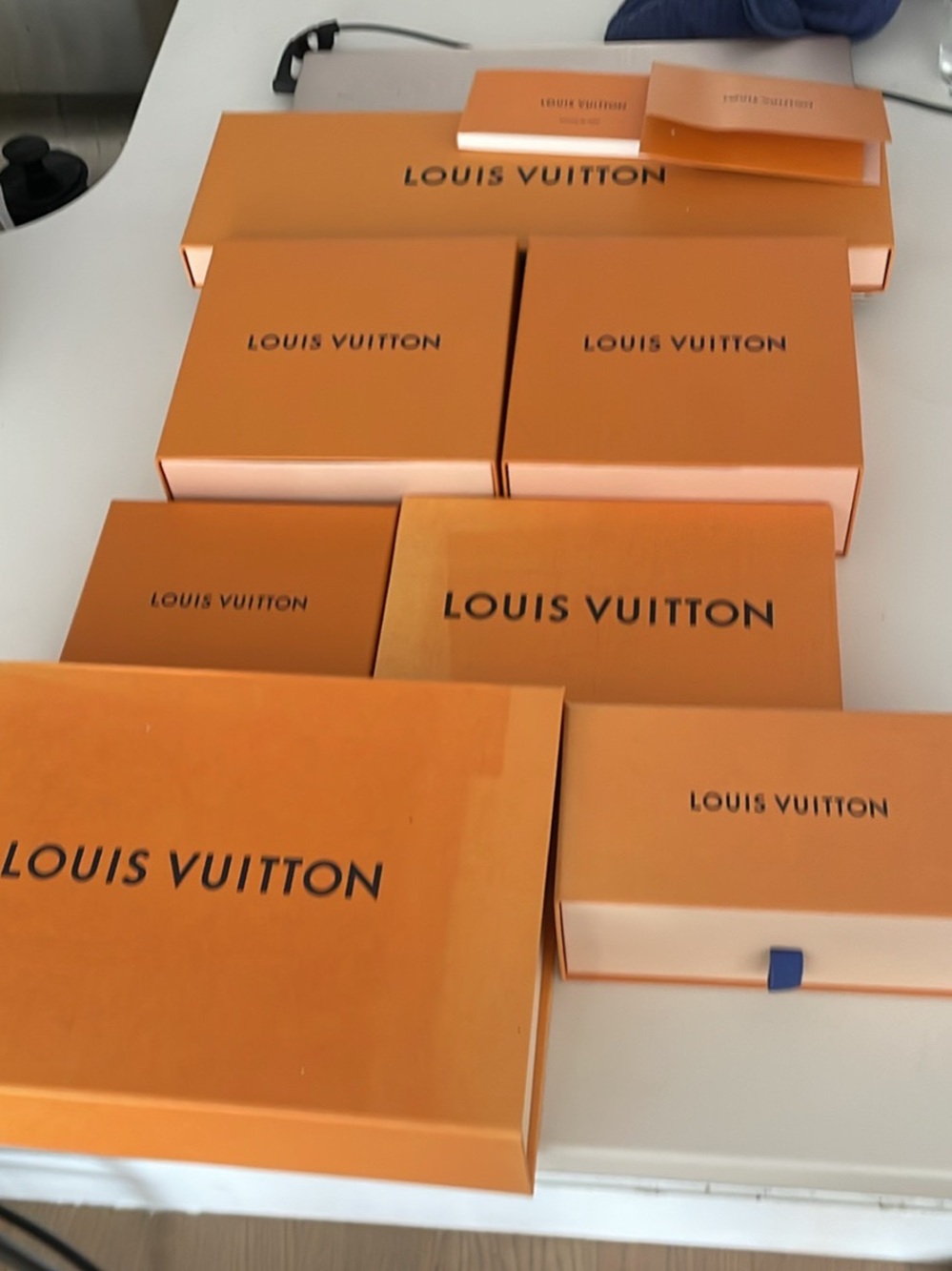 Louis Vuitton Orange Branded Gift Boxes Set